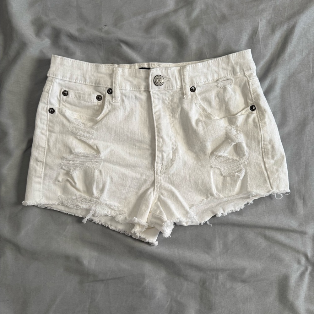 Aeropostale White Vintage High Rise Shorty